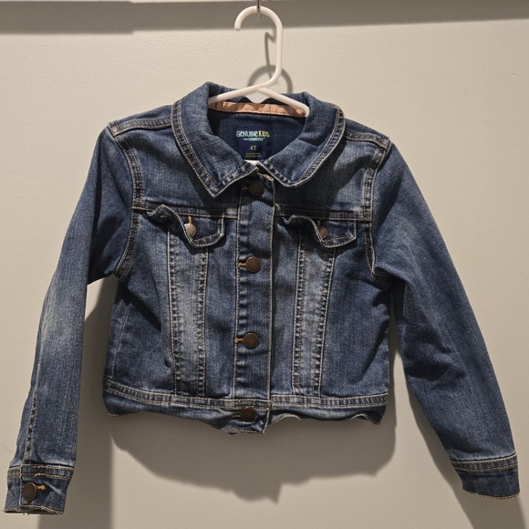 OshKosh B’gosh Other - Oshkosh Girls Toddler Blue Jean Jacket 4T Snaps Cotton Long Sleeves Excellent